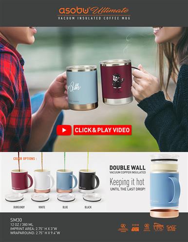 Asobu Ultimate Coffee Mug with Lid