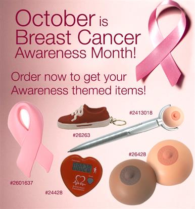 October is Breast Cancer Awareness Month get your promos here