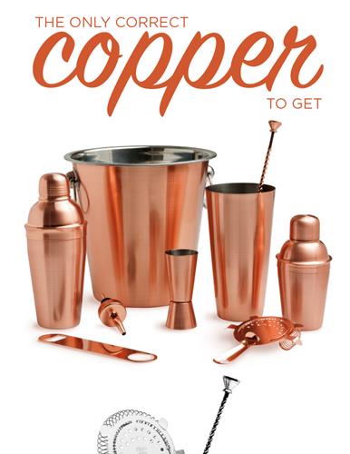 The Only CO-RECT Copper Barware