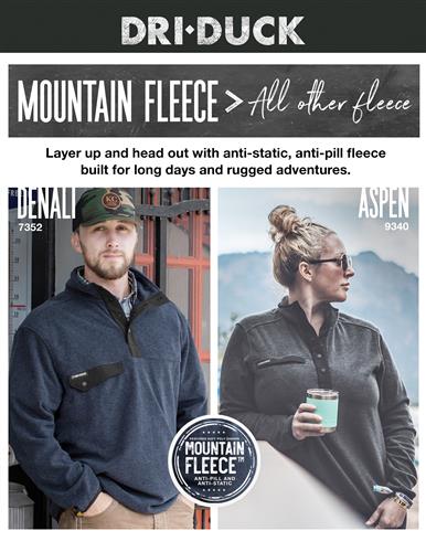 Mountain Fleece Unbeatable Comfort From DRI DUCK