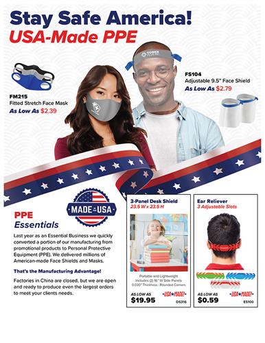 USA Made PPE Products Available Now Even During Chinese New Year