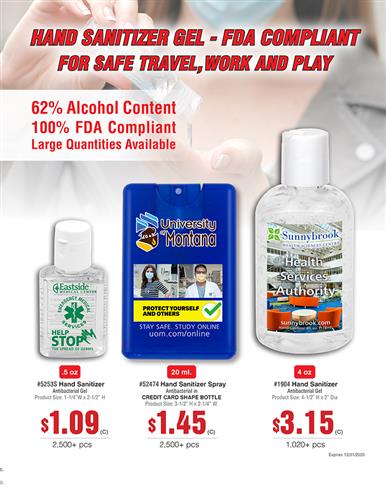Hand Sanitizer Gel - FDA Compliant