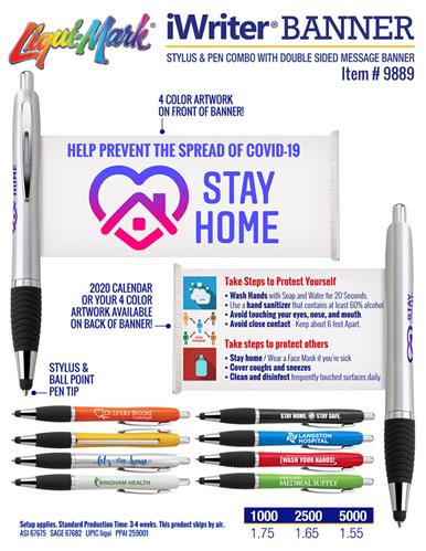 iWriter Banner - Stylus Pen With Message Banner