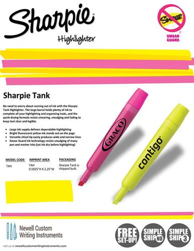 Introducing the NEW Sharpie Tank Highlighter
